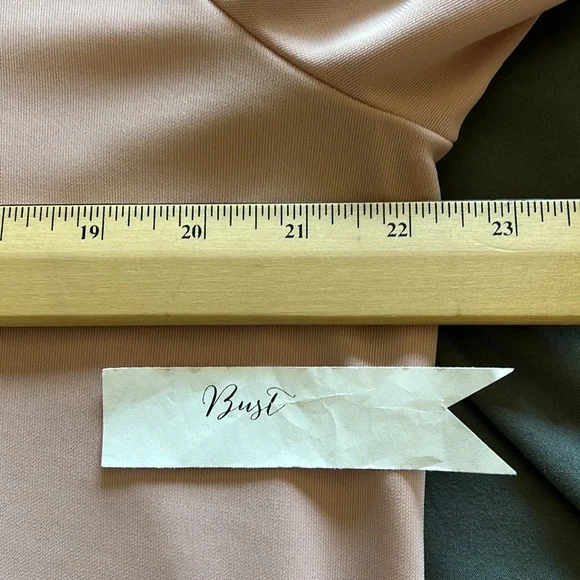 Soft pink mock turtleneck blouse - Picture 5 of 9